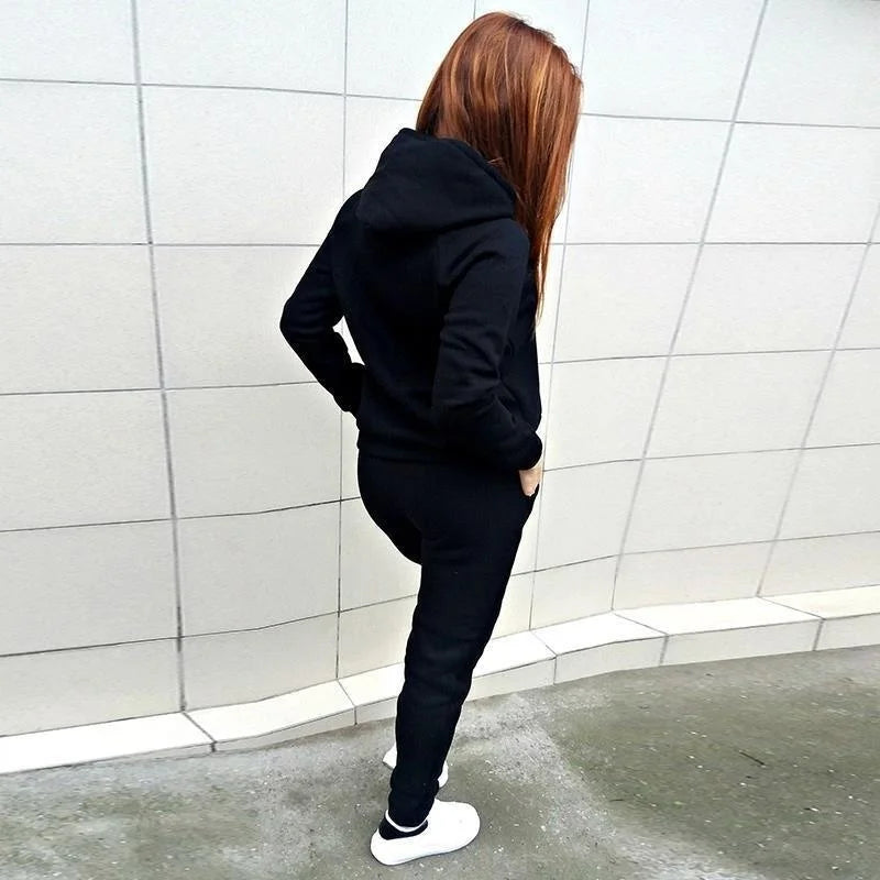 Casual Tracksuit Women Two Piece Set Female Hoodies and Pants Set Outfits Women's Clothing Autumn Winter Sport Sweatshirts Suit